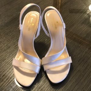 Kate Spade Ivory Satin Heel